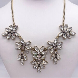 J. Crew Jeweled Cluster Drop Necklace